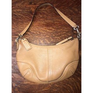 Mini brown coach mini bag